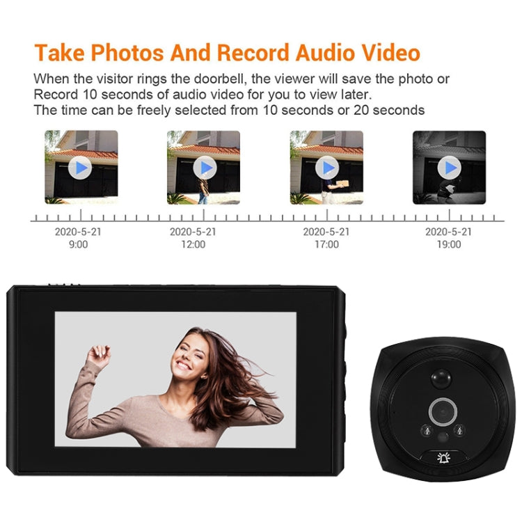 Campanello video smart con schermo LCD 4,5" 1080P HD