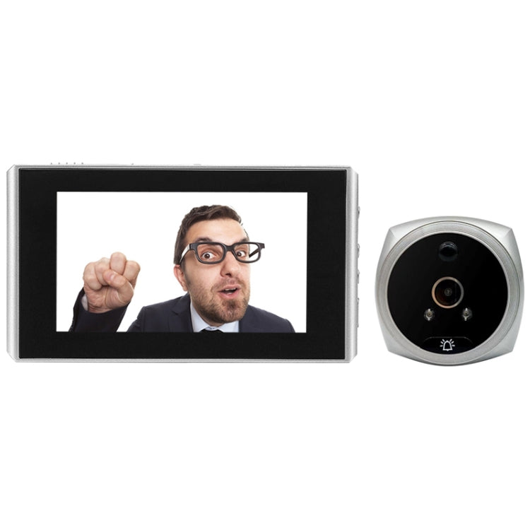 N7 Campanello video Smart Cat Eye con schermo da 4,5 pollici 1080P HD per visione notturna con rilevamento del movimento