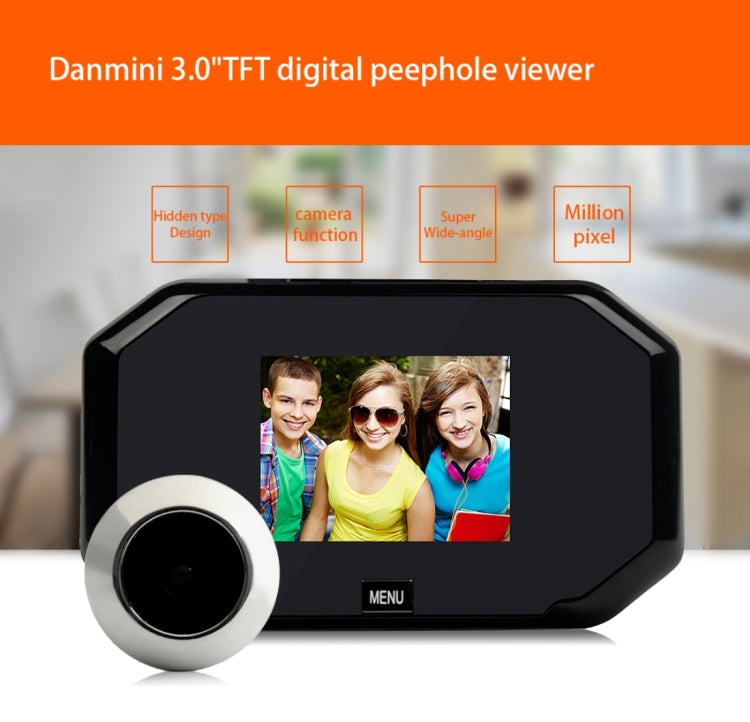 Spioncino digitale con schermo 3 pollici e fotocamera 1.0MP