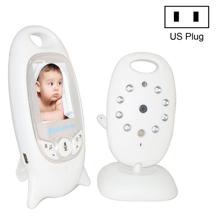 VB601 Monitor per bambini portatile con schermo LCD da 2,0 pollici, supporto per conversazione bidirezionale, visione notturna, VB601