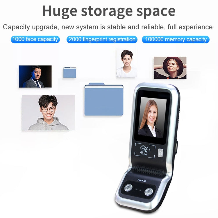 Realand TF01 Macchina per la presenza di presenze con impronte digitali per il viso con touch screen TFT da 2,8 pollici, TF01