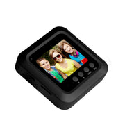 Danmini W5 Schermo da 2,4 pollici Telecamera di sicurezza da 2,0 MP Campanello con visualizzatore spioncino senza disturbo, supporto scheda TF/visione notturna/registrazione video, W5