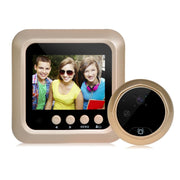 Danmini W5 Schermo da 2,4 pollici Telecamera di sicurezza da 2,0 MP Campanello con visualizzatore spioncino senza disturbo, supporto scheda TF/visione notturna/registrazione video, W5