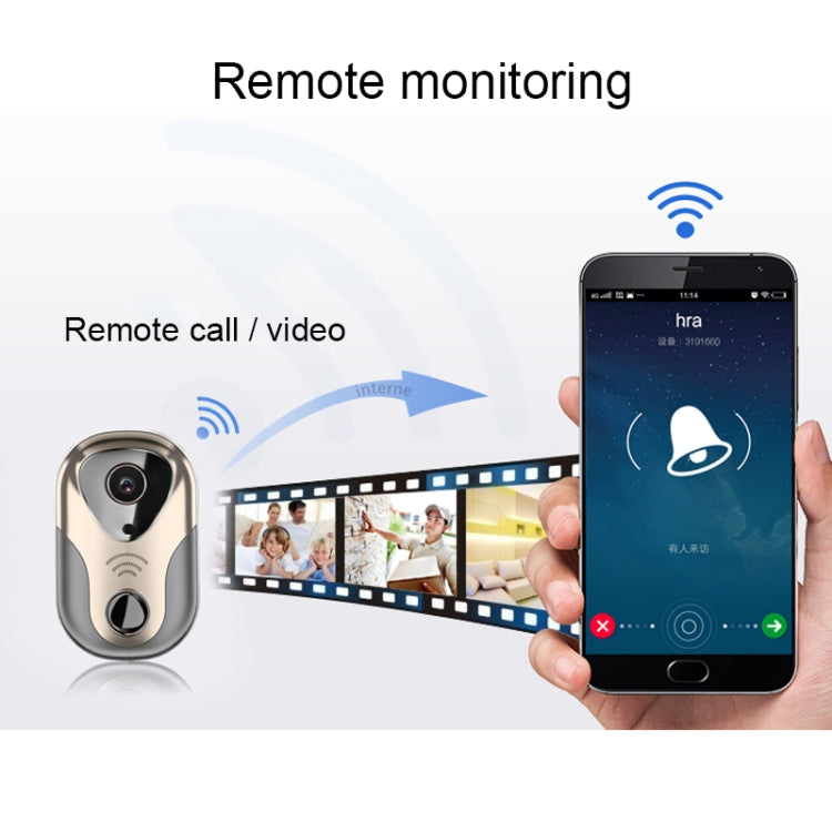 Campanello citofono smart WiFi HD 1.3MP con visione notturna