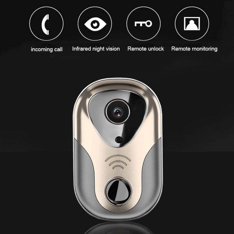Campanello citofono smart WiFi HD 1.3MP con visione notturna