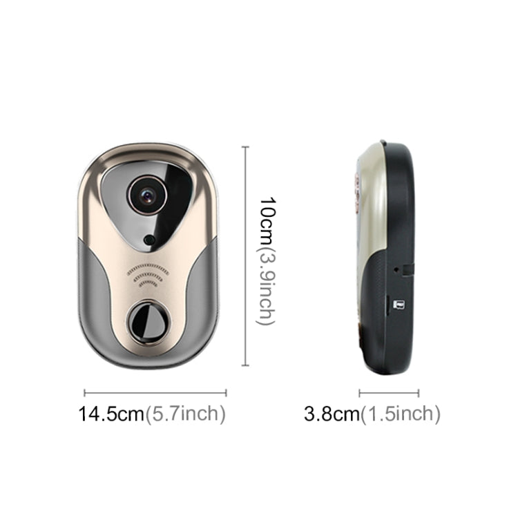 Campanello citofono smart WiFi HD 1.3MP con visione notturna
