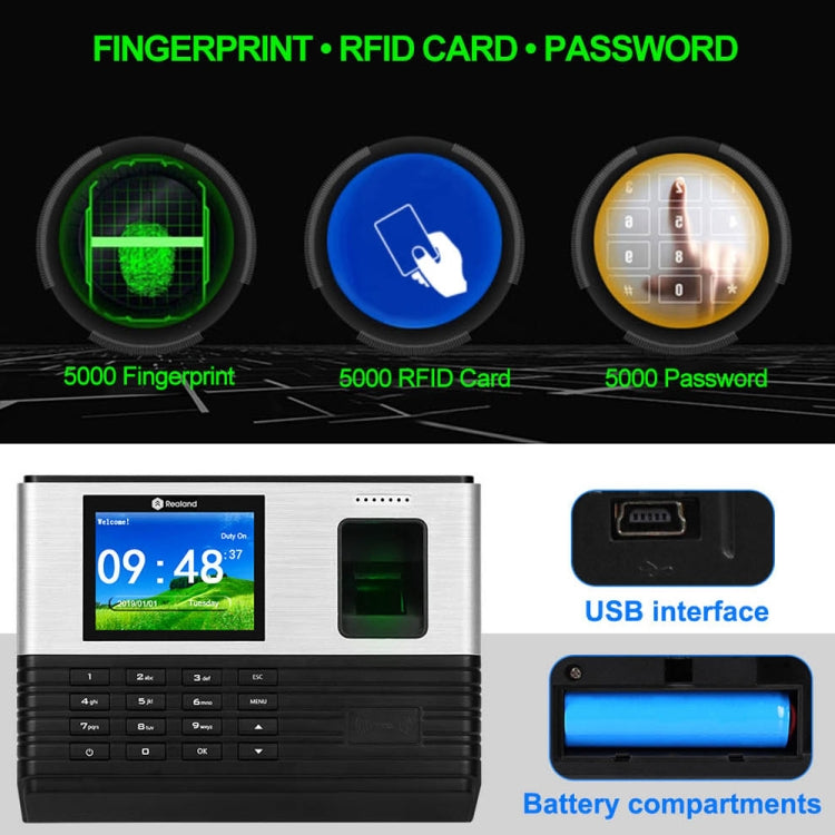 Realand AL355+ Rilevatore presenze con impronte digitali