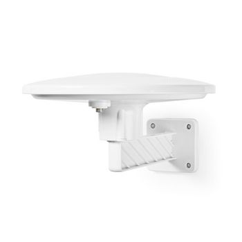 Outdoor HDTV Antenna | Active | Connector type: F-connector | FM / UHF / VHF | Reception range: 0-50km | LTE700 | Gain: 28 dB | White