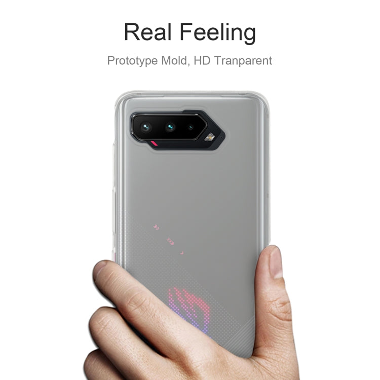 Per Asus ROG Phone 5 Custodia protettiva morbida in TPU trasparente ultrasottile da 0,75 mm, For Asus ROG Phone 5