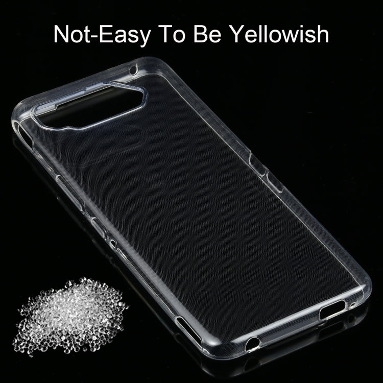Per Asus ROG Phone 5 Custodia protettiva morbida in TPU trasparente ultrasottile da 0,75 mm, For Asus ROG Phone 5