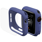 ENKAY Hat-Prince 2 in 1 Guscio protettivo semi-rivestito in TPU + Proteggi schermo HD curvato a caldo in PET a schermo intero 3D per Apple Watch Serie 5 e 4 40mm, 40mm