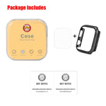 ENKAY Hat-Prince 2 in 1 Guscio protettivo semi-rivestito in fibra di carbonio con texture TPU + Proteggi schermo HD curvo con piegatura termica a schermo intero 3D per Apple Watch Serie 5 e 4 40 mm, For Apple Watch Series 6 / 5 / 4 / Watch SE 40mm