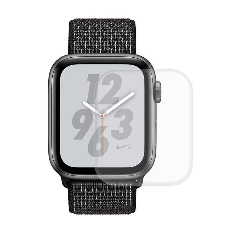 ENKAY Hat-Prince 2 in 1 Guscio protettivo semi-rivestito in fibra di carbonio con texture TPU + Proteggi schermo HD curvo con piegatura termica a schermo intero 3D per Apple Watch Serie 5 e 4 40 mm, For Apple Watch Series 6 / 5 / 4 / Watch SE 40mm