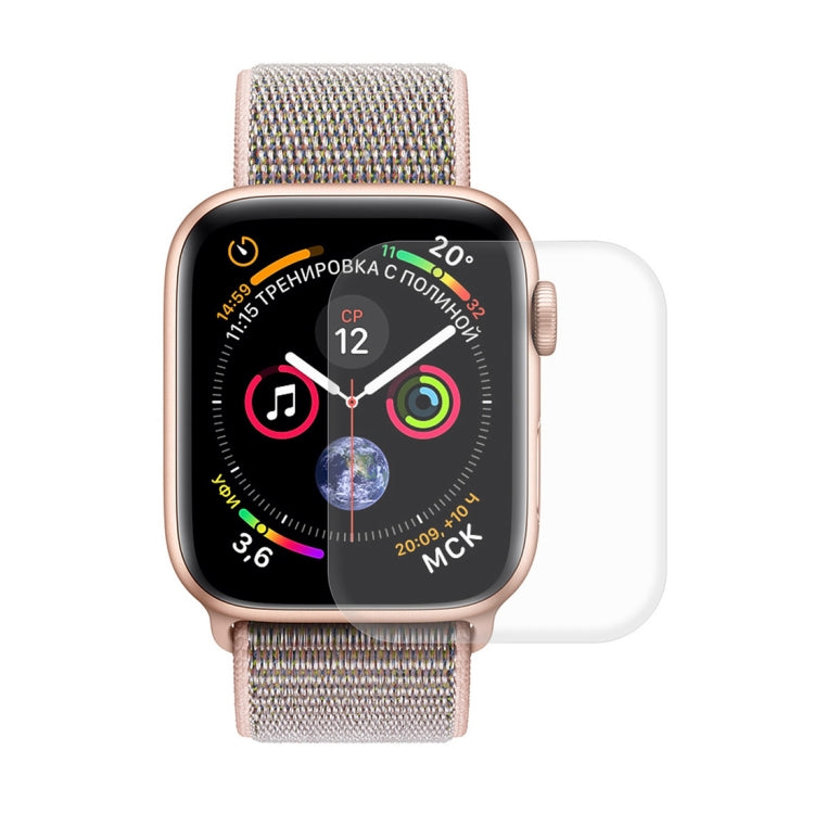 ENKAY Hat-Prince 2 in 1 Guscio protettivo semi-rivestito in TPU + Proteggi schermo HD curvato a caldo in PET a schermo intero 3D per Apple Watch Serie 5 e 4 44mm, For Apple Watch Series 6 / 5 / 4 / Watch SE 44mm