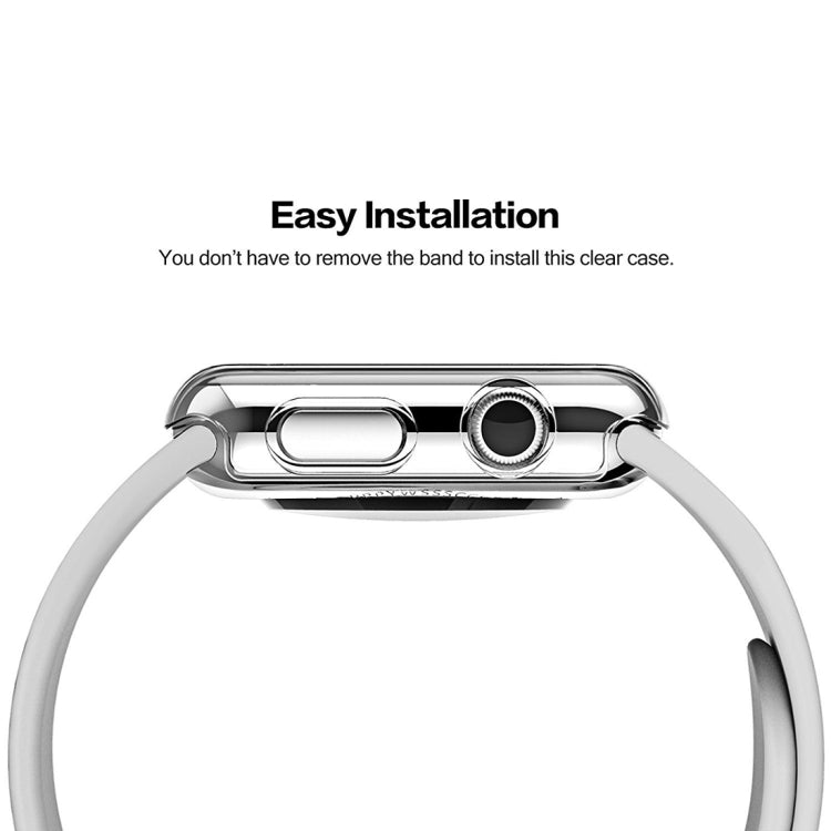Per Apple Watch Series 3 Custodia protettiva per PC trasparente da 42 mm, For Apple Watch Series 3 / 2 / 1 42mm