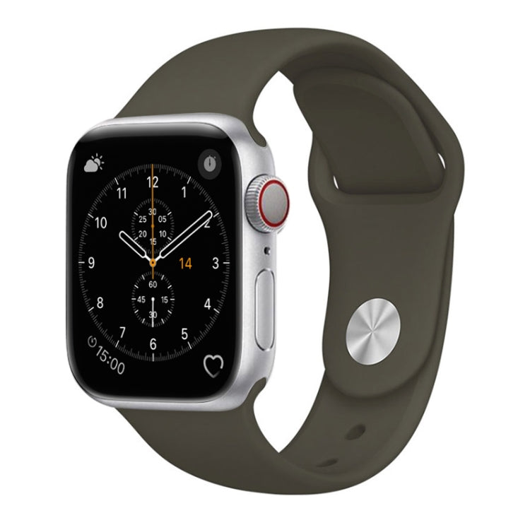 Per Apple Watch serie 3, 2 e 1, cinturino da polso in silicone stile semplice e alla moda da 38 mm, For 38mm