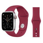 Per Apple Watch serie 3, 2 e 1, cinturino da polso in silicone stile semplice e alla moda da 38 mm, For 38mm