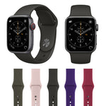 Per Apple Watch serie 3, 2 e 1, cinturino da polso in silicone stile semplice e alla moda da 38 mm, For 38mm