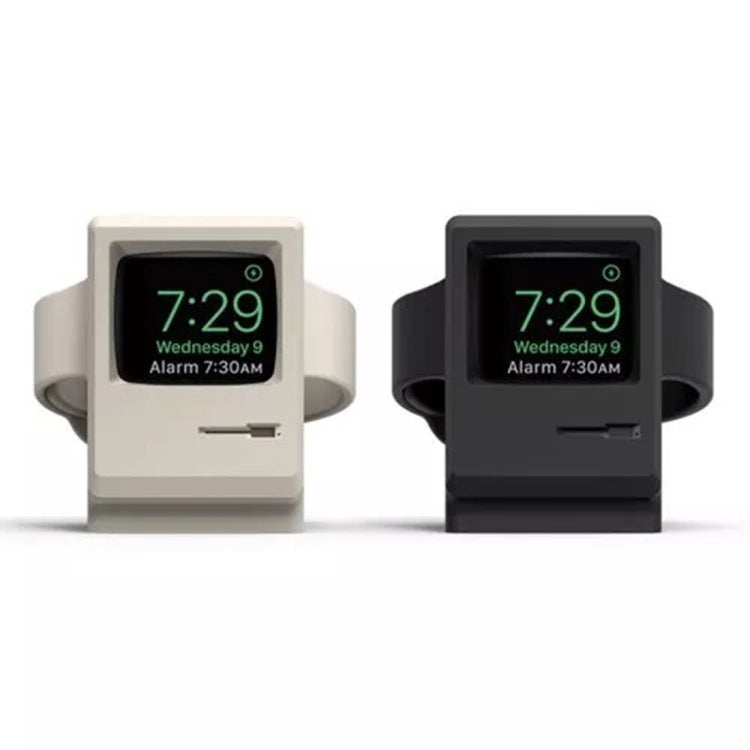 Stazione di supporto per supporto dock di ricarica per orologio Apple in gel di silice stile retrò