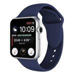 Cinturino in silicone con doppi rivetti per Apple Watch serie 3, 2 e 1 42 mm, Apple Watch 42mm