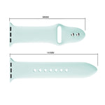 Cinturino in silicone con doppi rivetti per Apple Watch serie 3, 2 e 1 42 mm, Apple Watch 42mm