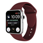 Cinturino in silicone con doppi rivetti per Apple Watch serie 3, 2 e 1 42 mm, Apple Watch 42mm