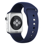 Cinturino in silicone con doppi rivetti per Apple Watch serie 3, 2 e 1 38 mm, Apple Watch 38mm