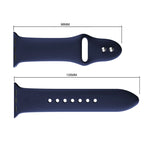 Cinturino in silicone con doppi rivetti per Apple Watch serie 3, 2 e 1 38 mm, Apple Watch 38mm