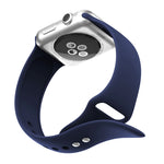 Cinturino in silicone con doppi rivetti per Apple Watch serie 3, 2 e 1 38 mm, Apple Watch 38mm