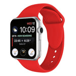 Cinturino in silicone con doppi rivetti per Apple Watch serie 3, 2 e 1 38 mm, Apple Watch 38mm