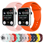 Cinturino in silicone con doppi rivetti per Apple Watch serie 3, 2 e 1 38 mm, Apple Watch 38mm