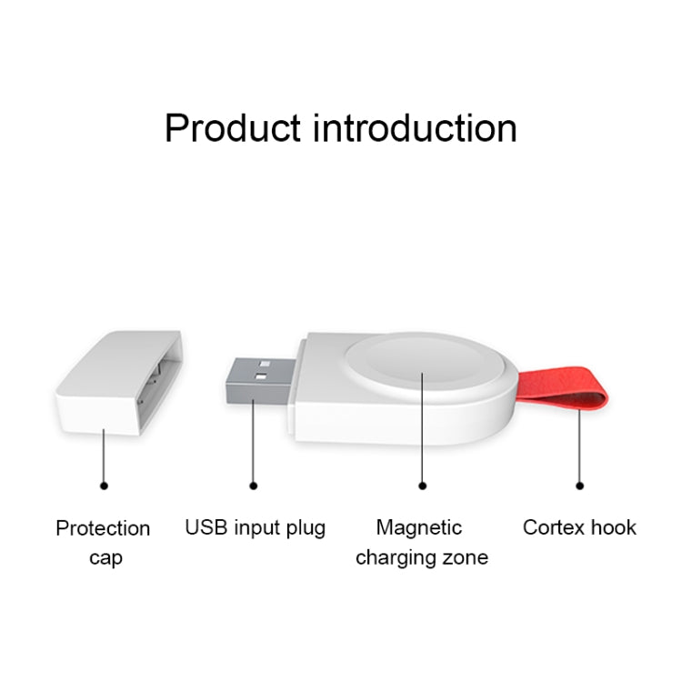 Caricabatterie wireless magnetico standard portatile universale A3 Qi per Apple Watch serie 4 e 3 e 2 e 1