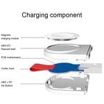 Caricabatterie wireless magnetico standard portatile universale A3 Qi per Apple Watch serie 4 e 3 e 2 e 1