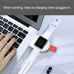 Caricabatterie wireless magnetico standard portatile universale A3 Qi per Apple Watch serie 4 e 3 e 2 e 1