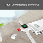 Caricabatterie wireless magnetico standard portatile universale A3 Qi per Apple Watch serie 4 e 3 e 2 e 1