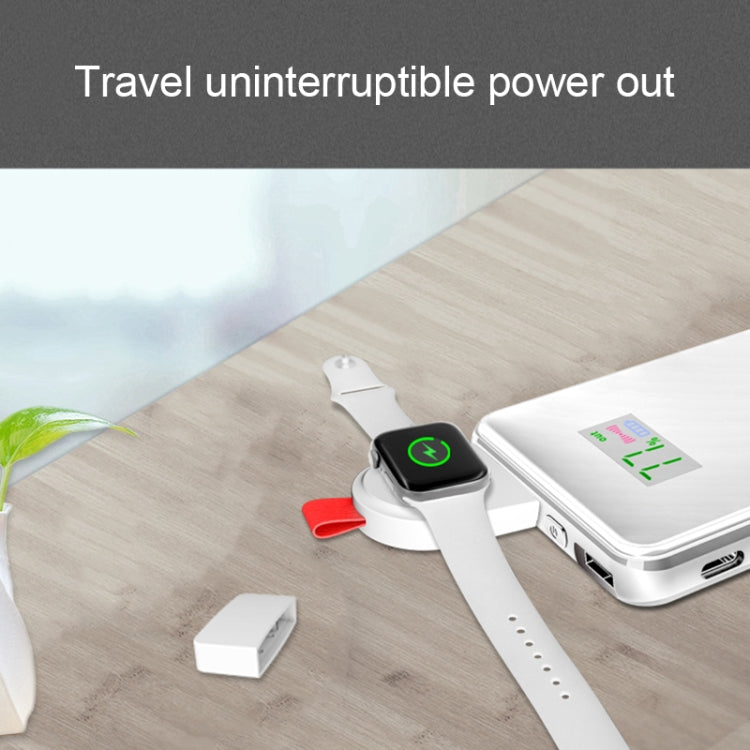 Caricabatterie wireless magnetico standard portatile universale A3 Qi per Apple Watch serie 4 e 3 e 2 e 1