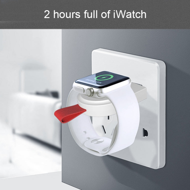 Caricabatterie wireless magnetico standard portatile universale A3 Qi per Apple Watch serie 4 e 3 e 2 e 1
