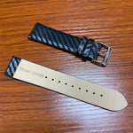 Cinturino in vera pelle in fibra di carbonio per Apple Watch Serie 5 e 4 40 mm e Serie 3 e 2 e 1 38 mm