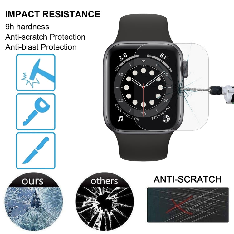 Pellicola in vetro temperato 9H 2.5D per Apple Watch serie 5/4 40mm, For Apple Watch Series 6 / 5 / 4 / Watch SE 40mm