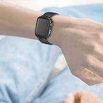Cinturino in vera pelle in fibra di carbonio + telaio per Apple Watch serie 3, 2 e 1 38 mm, Apple Watch Series 3 & 2 & 1 38mm