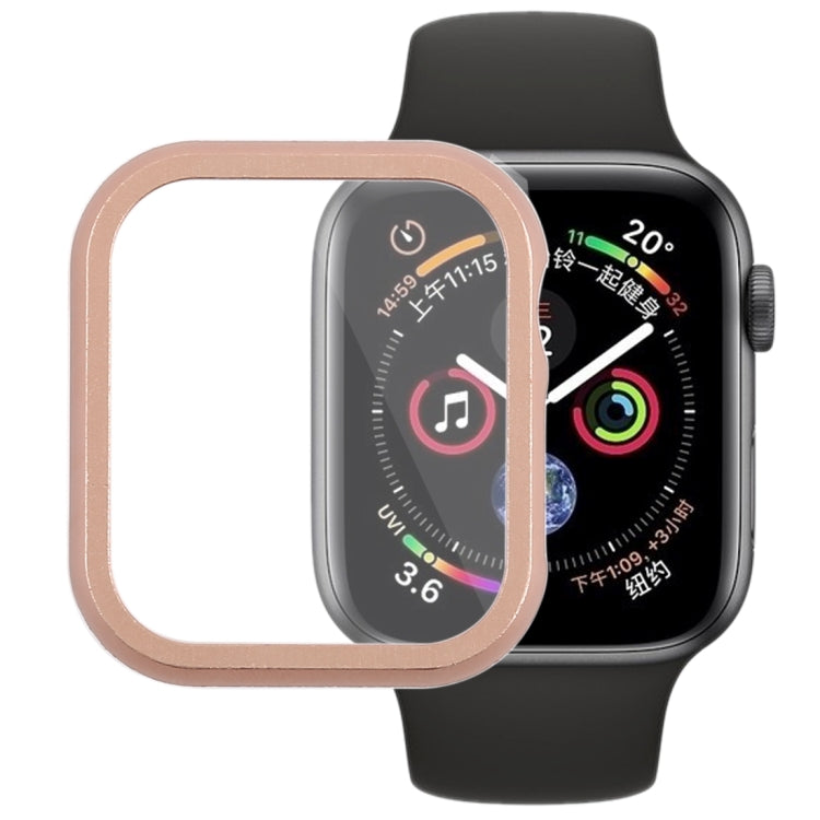 Custodia protettiva con telaio anteriore in metallo per Apple Watch serie 5 e 4 44 mm, For Apple Watch Series 6 / 5 / 4 / Watch SE 44mm