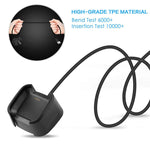 Per supporto base base di ricarica per caricabatterie Fitbit Versa 2 con cavo di ricarica da 1 m