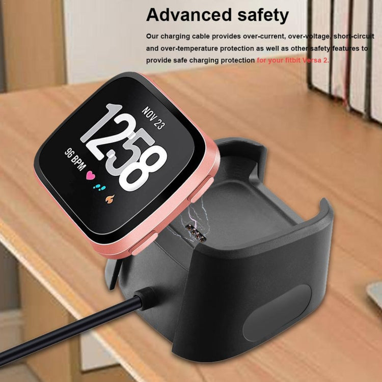 Per supporto base base di ricarica per caricabatterie Fitbit Versa 2 con cavo di ricarica da 1 m