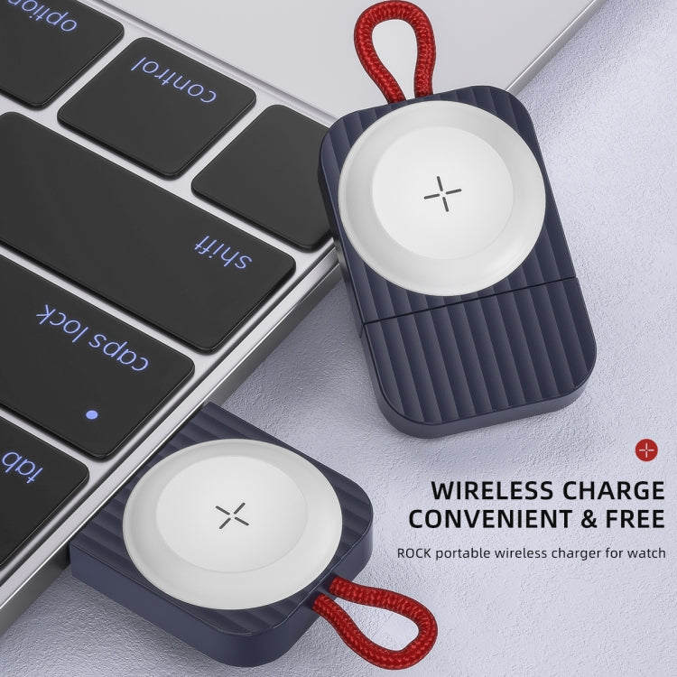 Caricabatterie wireless magnetico portatile ROCK W26 per Apple Watch, W26 USB Interface