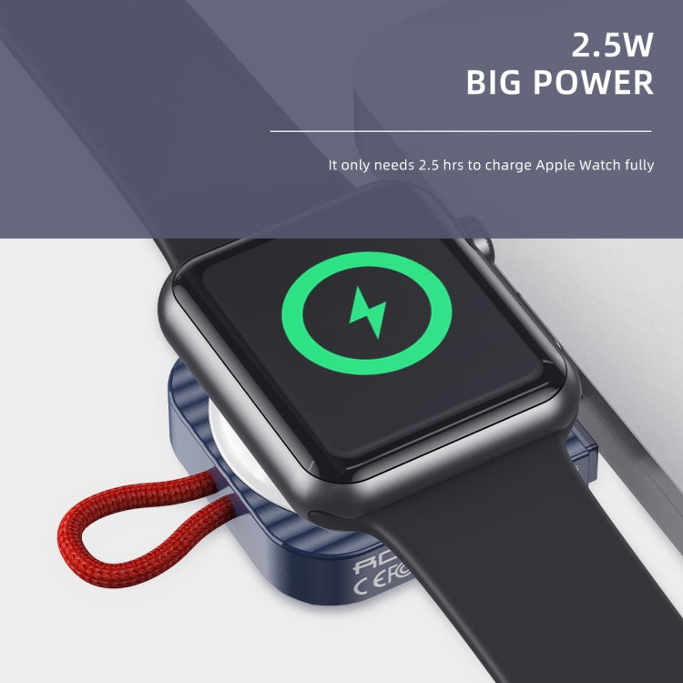 Caricabatterie wireless magnetico portatile ROCK W26 per Apple Watch, W26 USB Interface