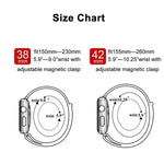 Per Apple Watch Serie 7 41 mm / 6 e SE e 5 e 4 40 mm / 3 e 2 e 1 38 mm Cinturino in nylon magnetico che cambia colore, 40mm