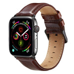 Cinturino in pelle con fibbia nera per Apple Watch serie 8 e 7 41 mm / SE 2 e 6 e SE e 5 e 4 40 mm / 3 e 2 e 1 38 mm, For Apple Watch Series 8&7 41mm / SE 2&6&SE&5&4 40mm / 3&2&1 38mm