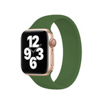 Per Apple Watch Ultra 49 mm / Serie 8 e 7 45 mm / SE 2 e 6 e SE e 5 e 4 44 mm / 3 e 2 e 1 42 mm Cinturino elastico in silicone tinta unita, misura: S 130 mm