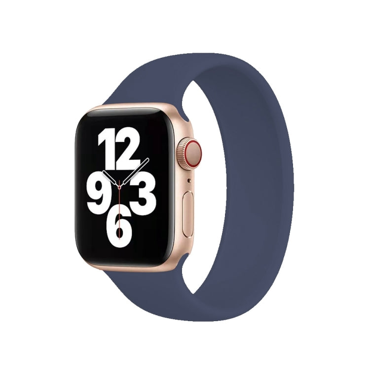 Per Apple Watch Ultra 49 mm / Serie 8 e 7 45 mm / SE 2 e 6 e SE e 5 e 4 44 mm / 3 e 2 e 1 42 mm Cinturino elastico in silicone tinta unita, misura: S 130 mm