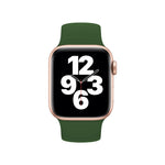 Per Apple Watch Ultra 49 mm / Serie 8 e 7 45 mm / SE 2 e 6 e SE e 5 e 4 44 mm / 3 e 2 e 1 42 mm Cinturino elastico in silicone tinta unita, misura: M 143 mm